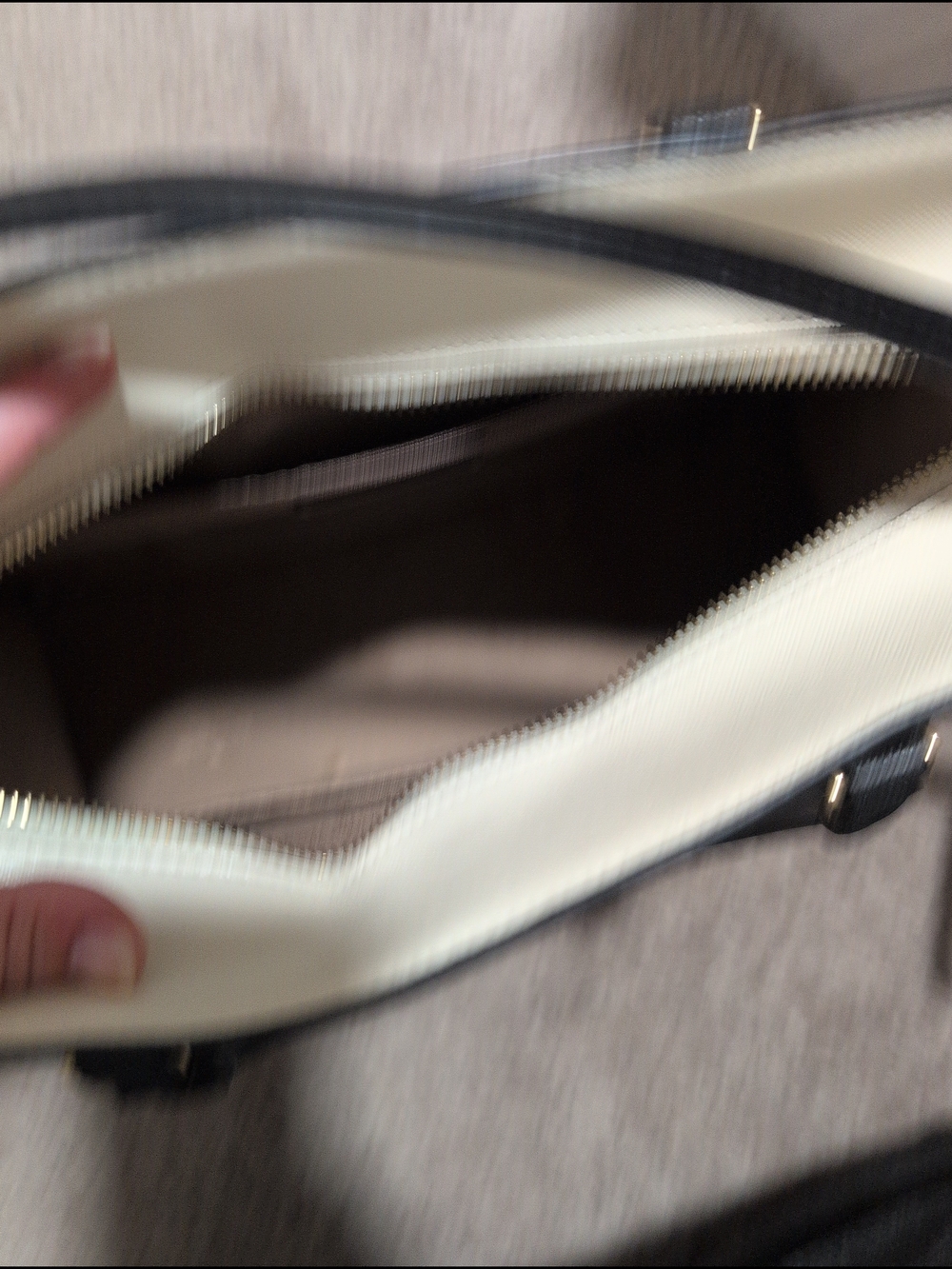 kate spade New York Two-Tone Beige & Cream Satchel - Picture 3 of 3